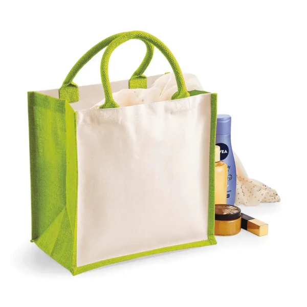 Printers' midi jute tote