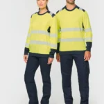 Gerecycled veiligheids-T-shirt lange mouwen