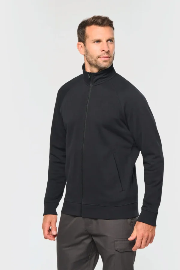 Katoenen sweatvest met raglanmouwen