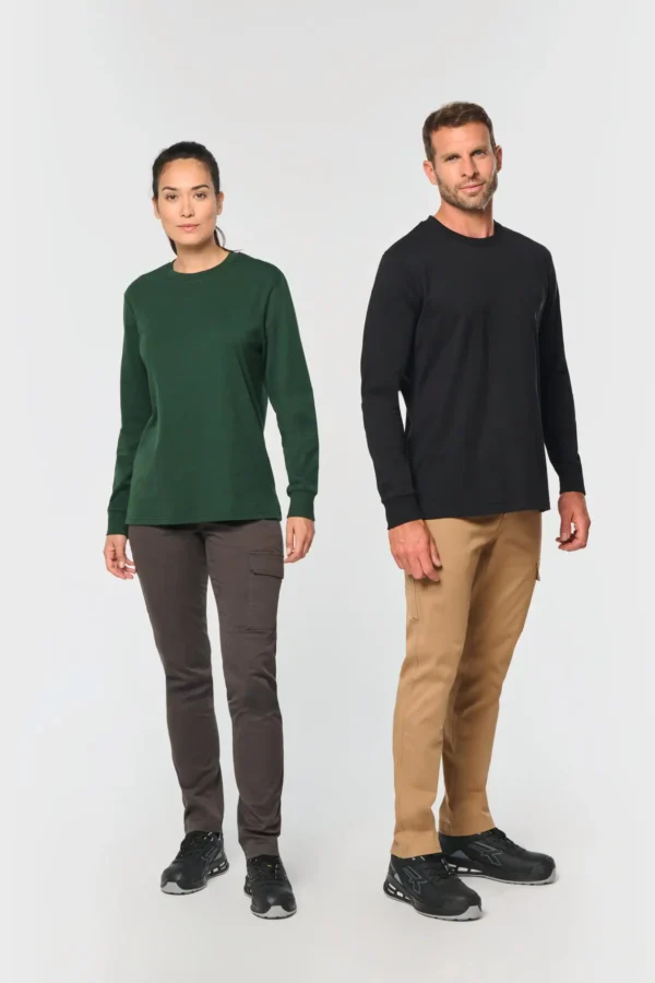 Unisex katoenen stretchbroek