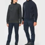 Ecologishe fleece met ritskraag unisex
