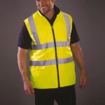 Omkeerbare fleece veiligheidsbodywarmer