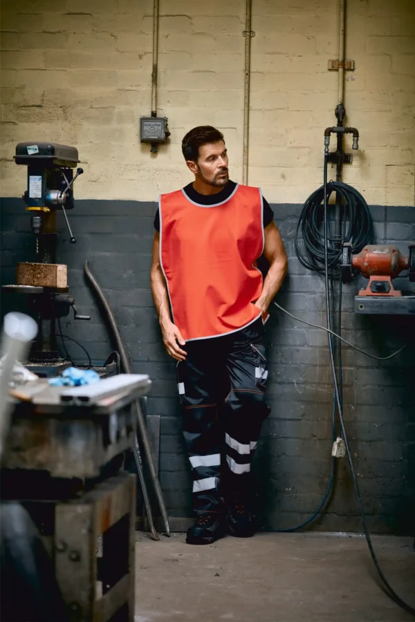 Personalisatie veiligheidshesje met reflecterende rand