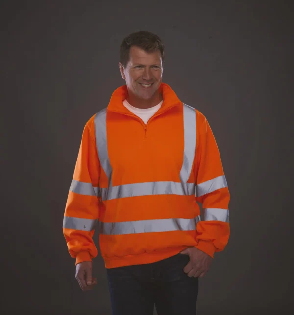 Veiligheidsweater met 1/4 rits