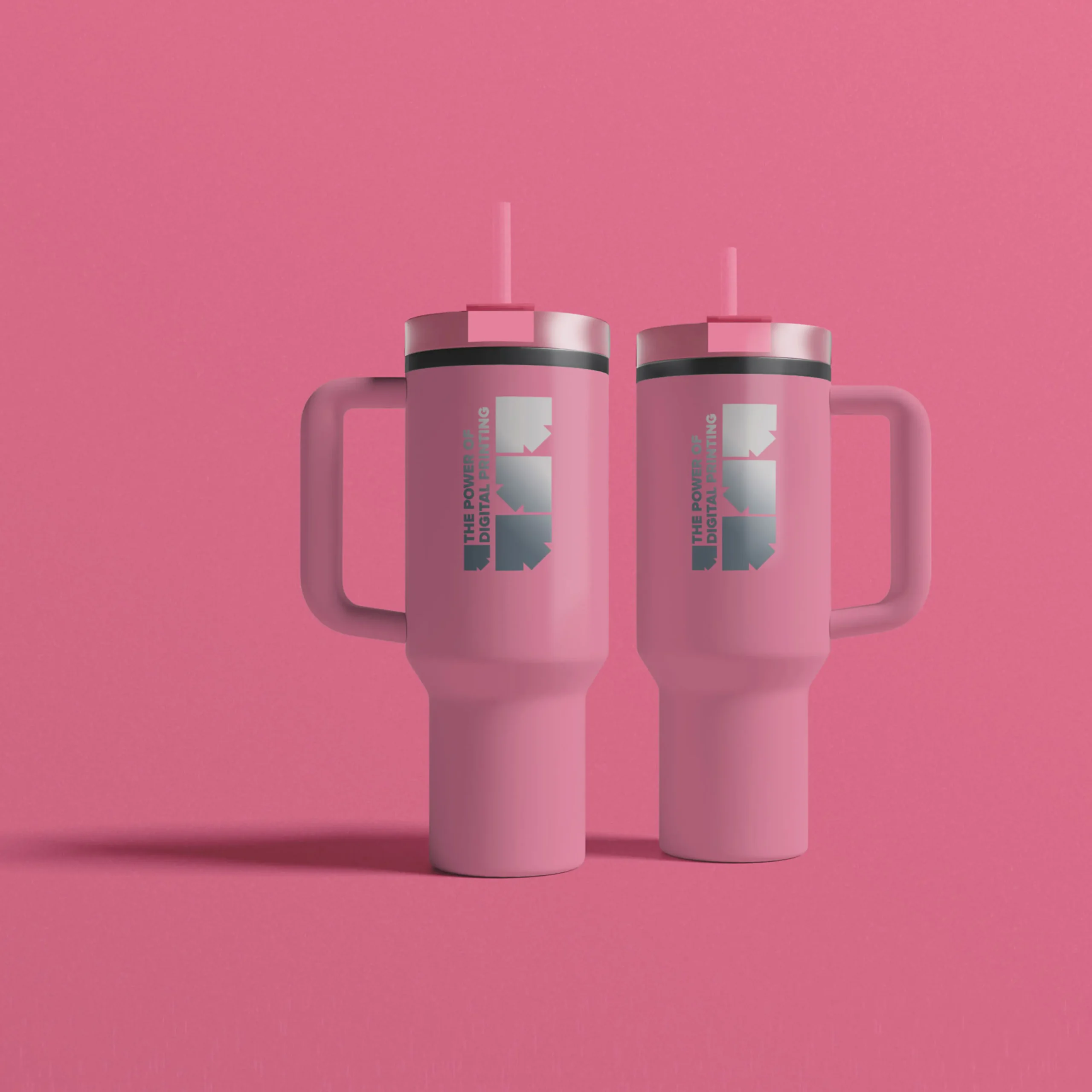 Miami beker met handvat en rietje 800ml - Afbeelding 2