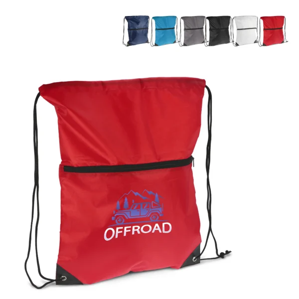 Rugzak met koord 210T R-PET met rits