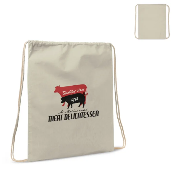 Rugzak katoen OEKO-TEX® STANDARD 100 140g/m² 35x45cm