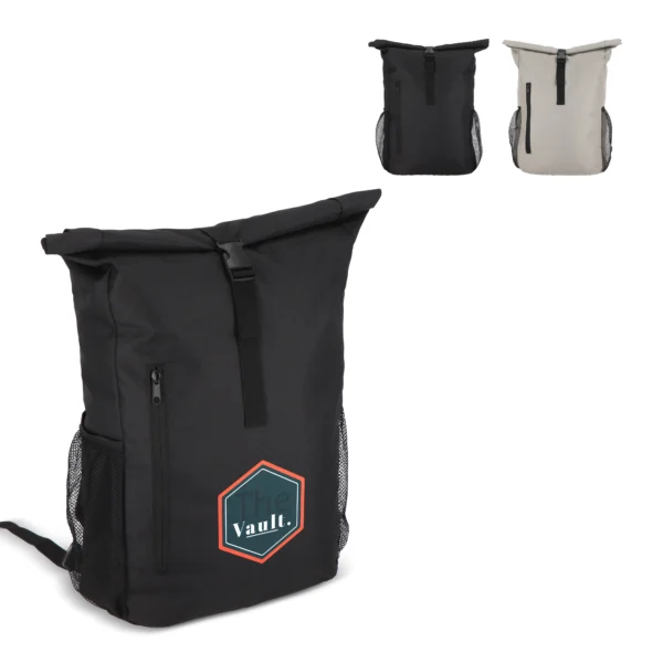 R-PET 600D Rolltop fietsrugzak 20L