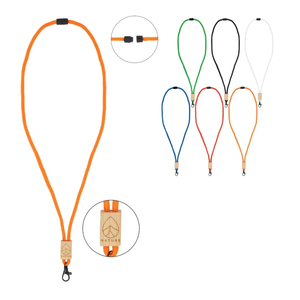 R-PET paracord lanyard