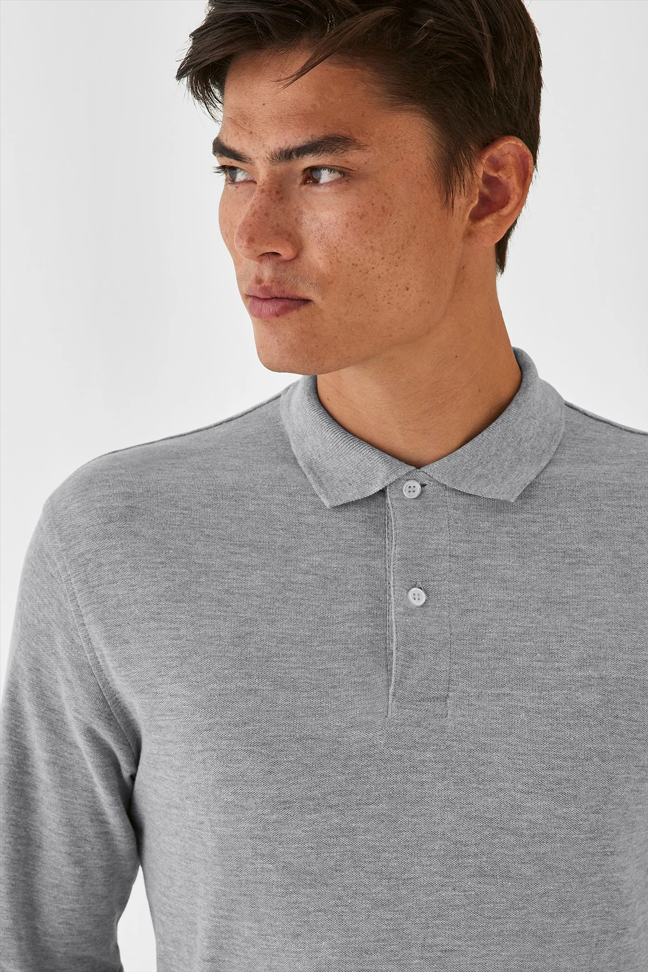 B&C ID.001 LSL Polo Men - Afbeelding 2