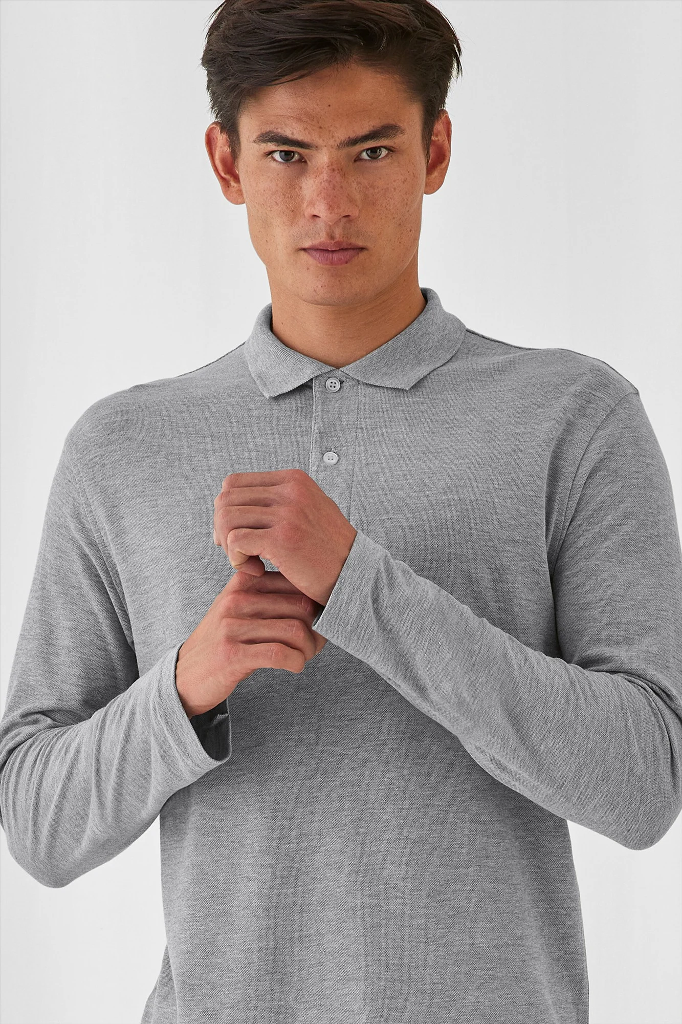 B&C ID.001 LSL Polo Men