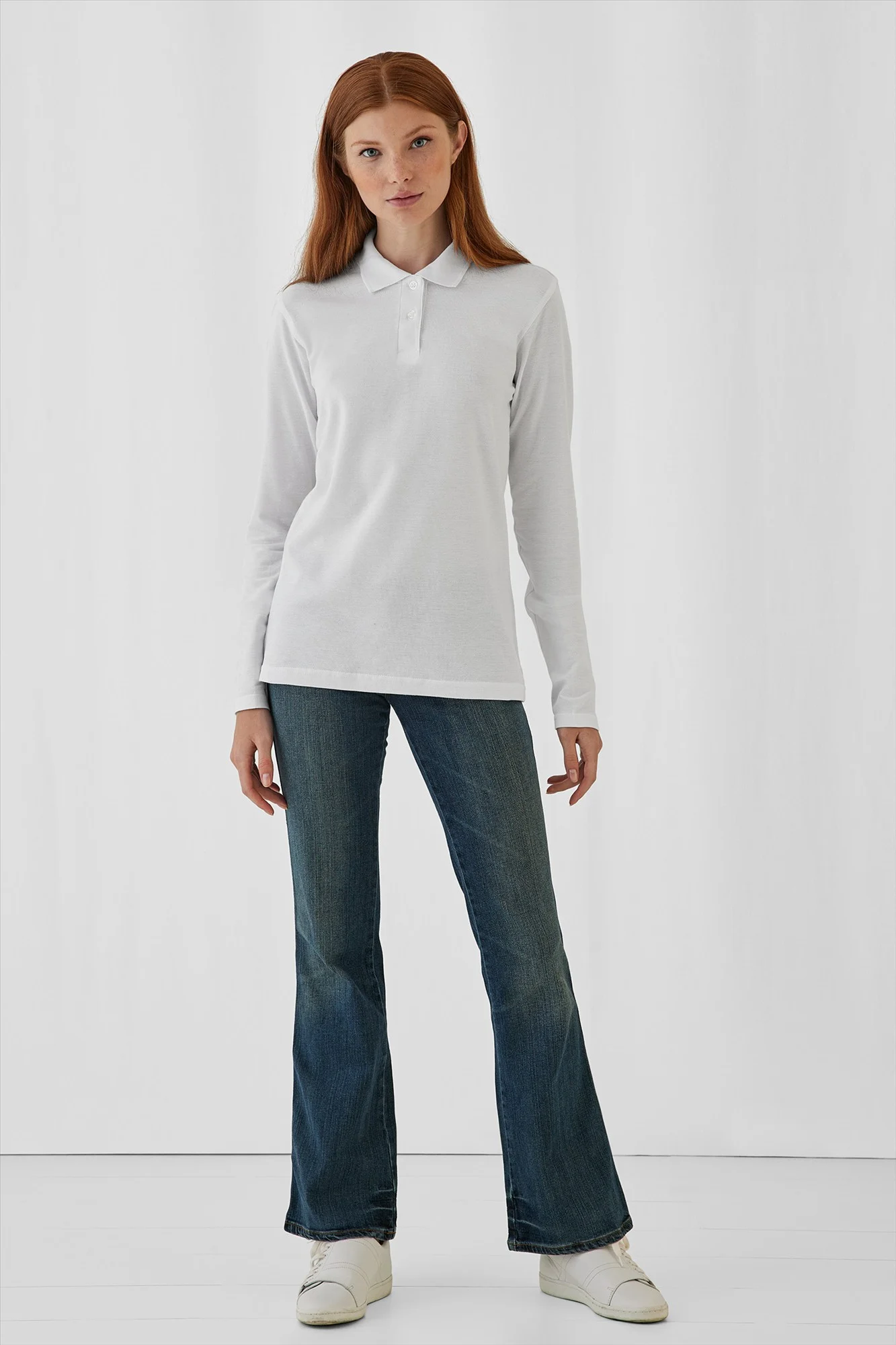 B&C ID.001 LSL Polo Women - Afbeelding 3