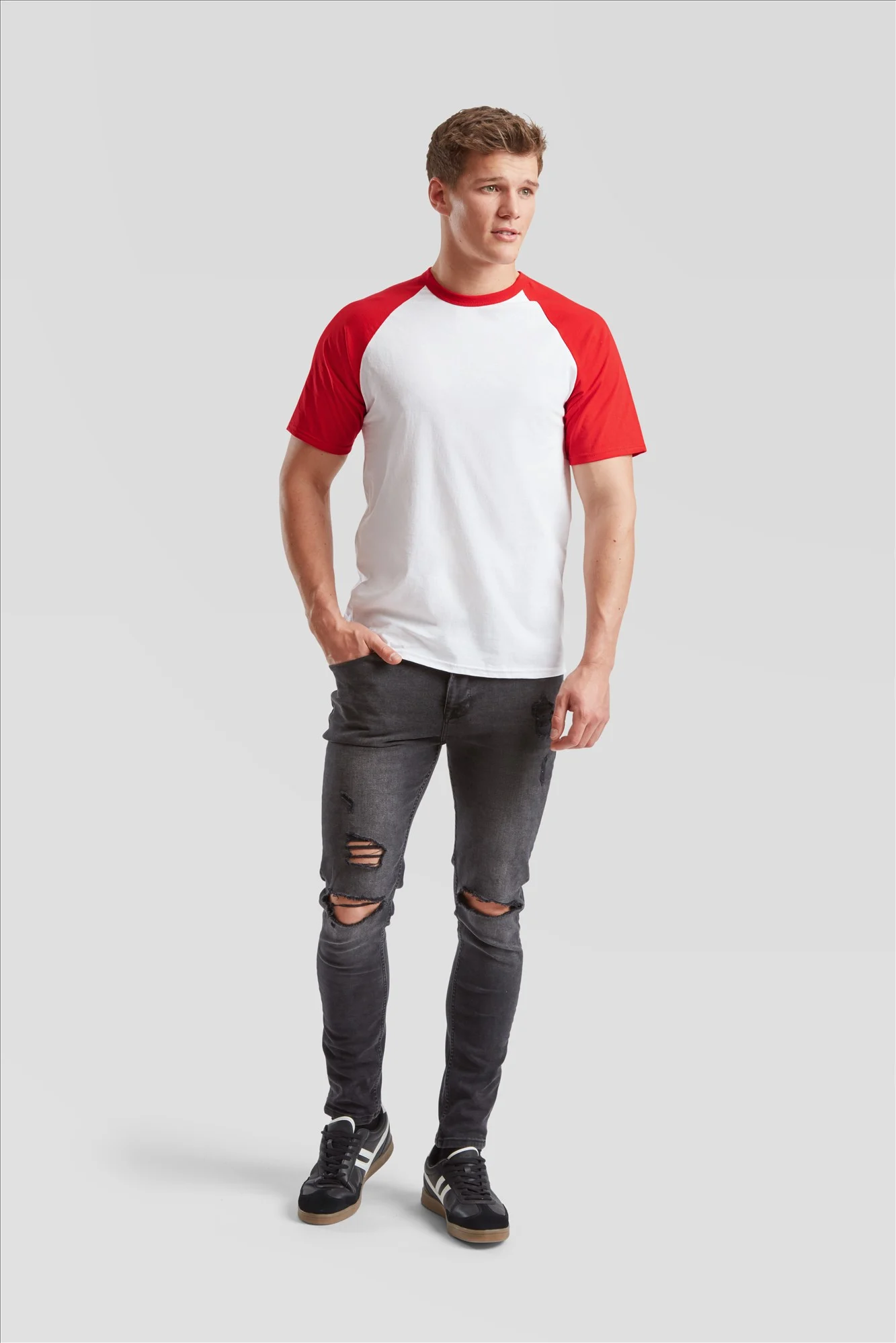 Fruit of the Loom Valueweight SS Baseball T - Afbeelding 2