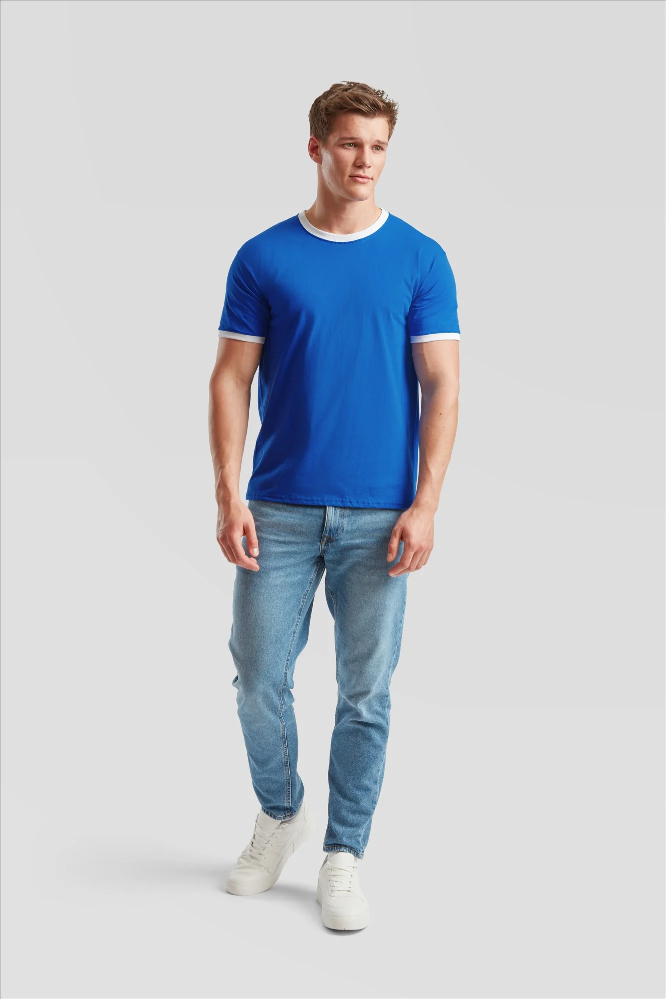Fruit of the Loom Valueweight Ringer T - Afbeelding 2