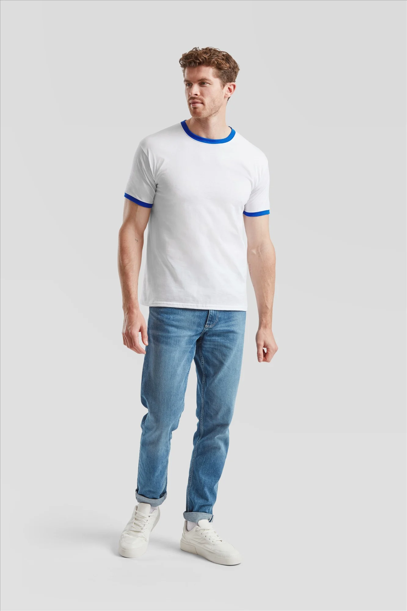 Fruit of the Loom Valueweight Ringer T - Afbeelding 3