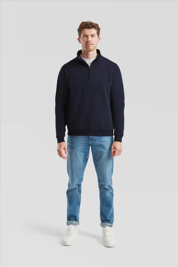 Fruit of the Loom Classic Zip Neck Sweat