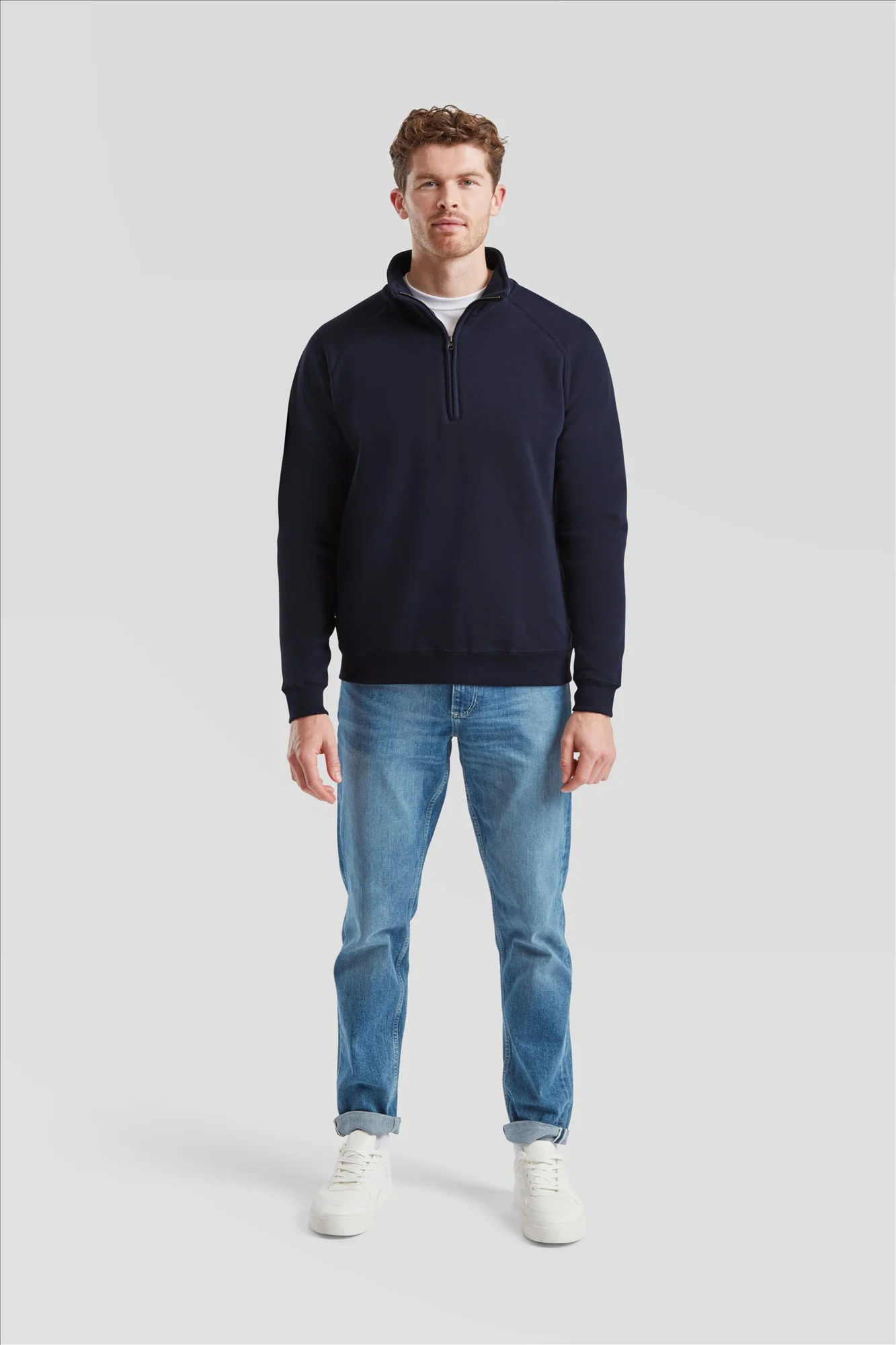 Fruit of the Loom Classic Zip Neck Sweat