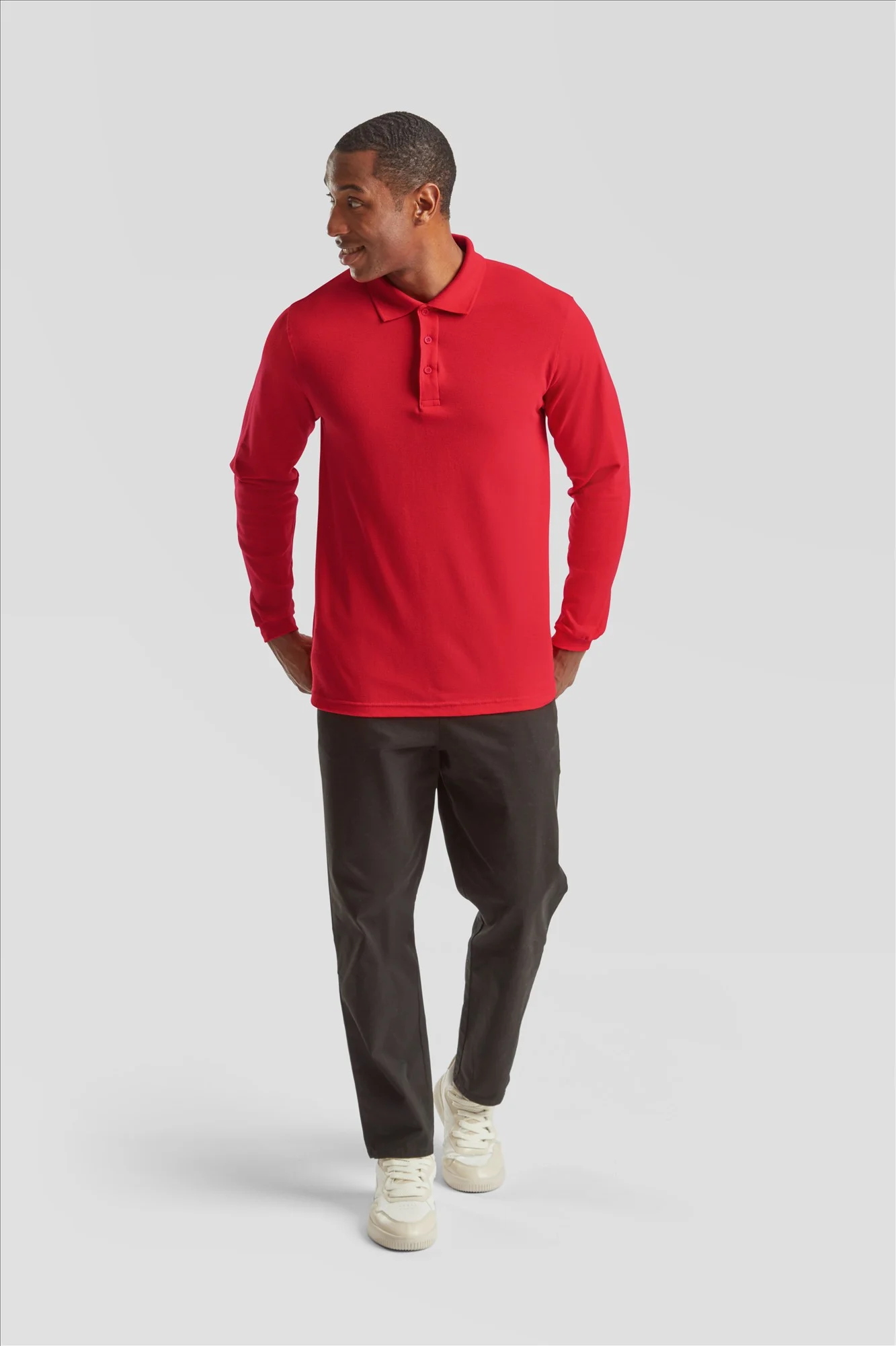 Fruit of the Loom Premium Polo Longsleeve - Afbeelding 2