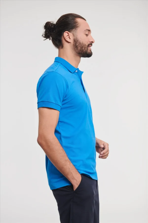 Russell Men Fitted Stretch Polo
