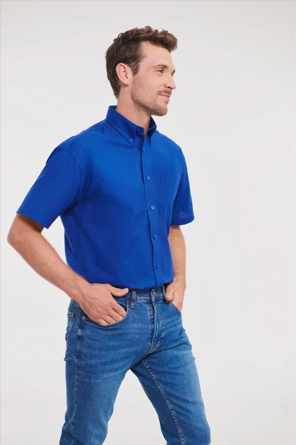 Russell Men Shortsleeve Classic Oxford Shirt