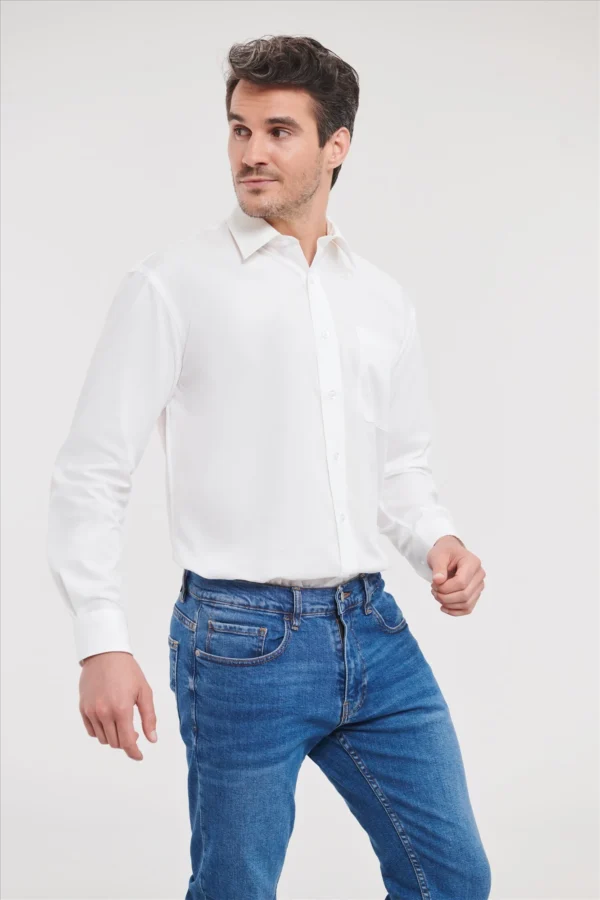 Russell Men LSL Clas. Pure Cotton Poplin Shirt