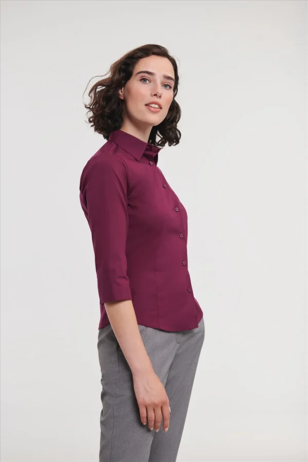 Russell Ladies ¾ sl. Fitted Stretch Shirt