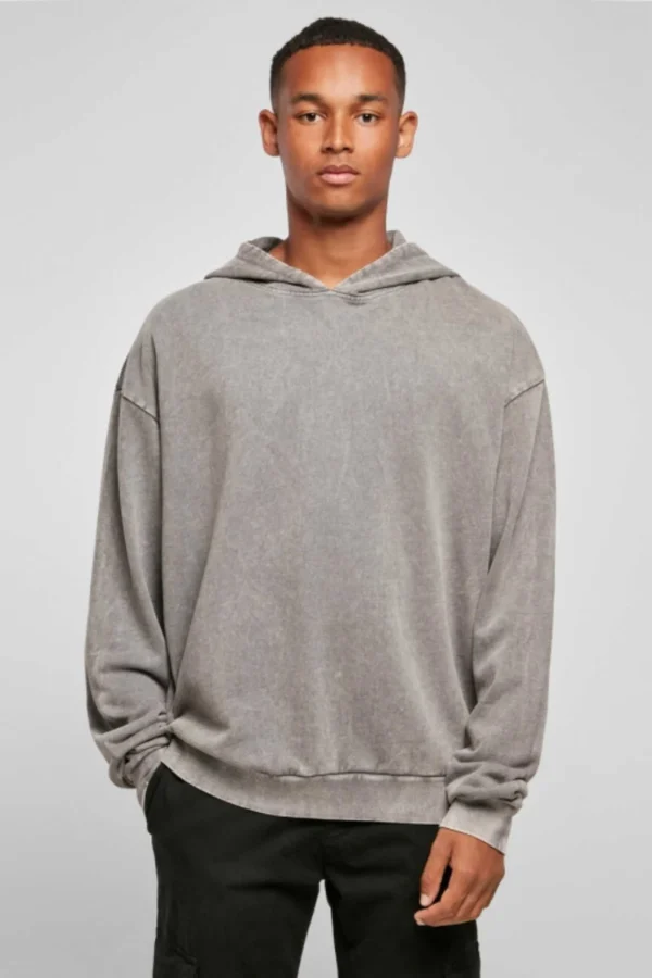 Acid washed oversize hoody