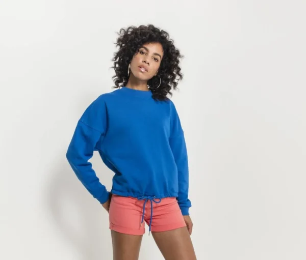 Ladies oversize crewneck