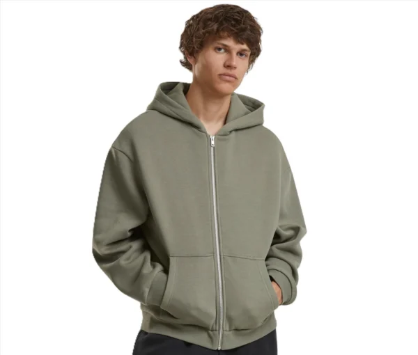 Fluffy zip hoody