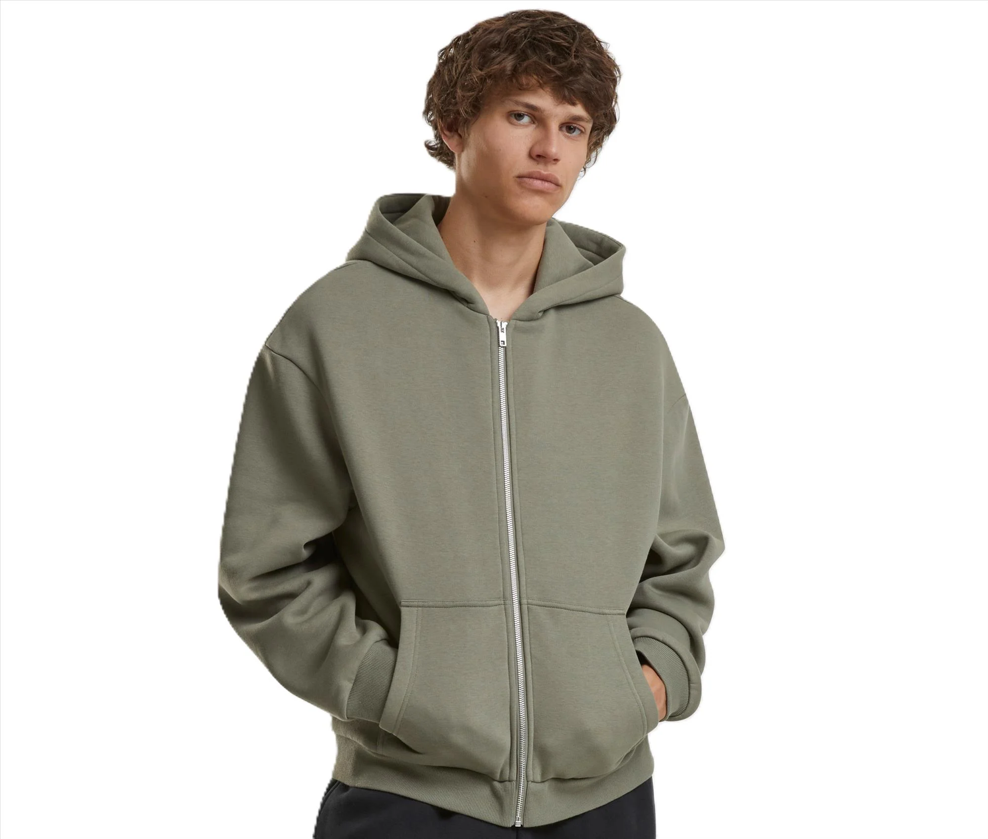 Fluffy zip hoody