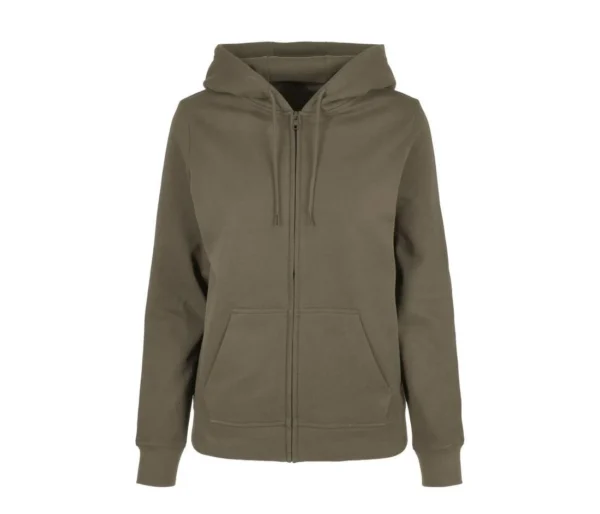 Ladies basic zip hoody
