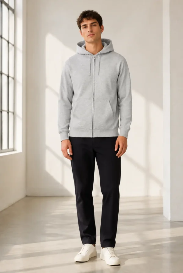 Basic zip hoody