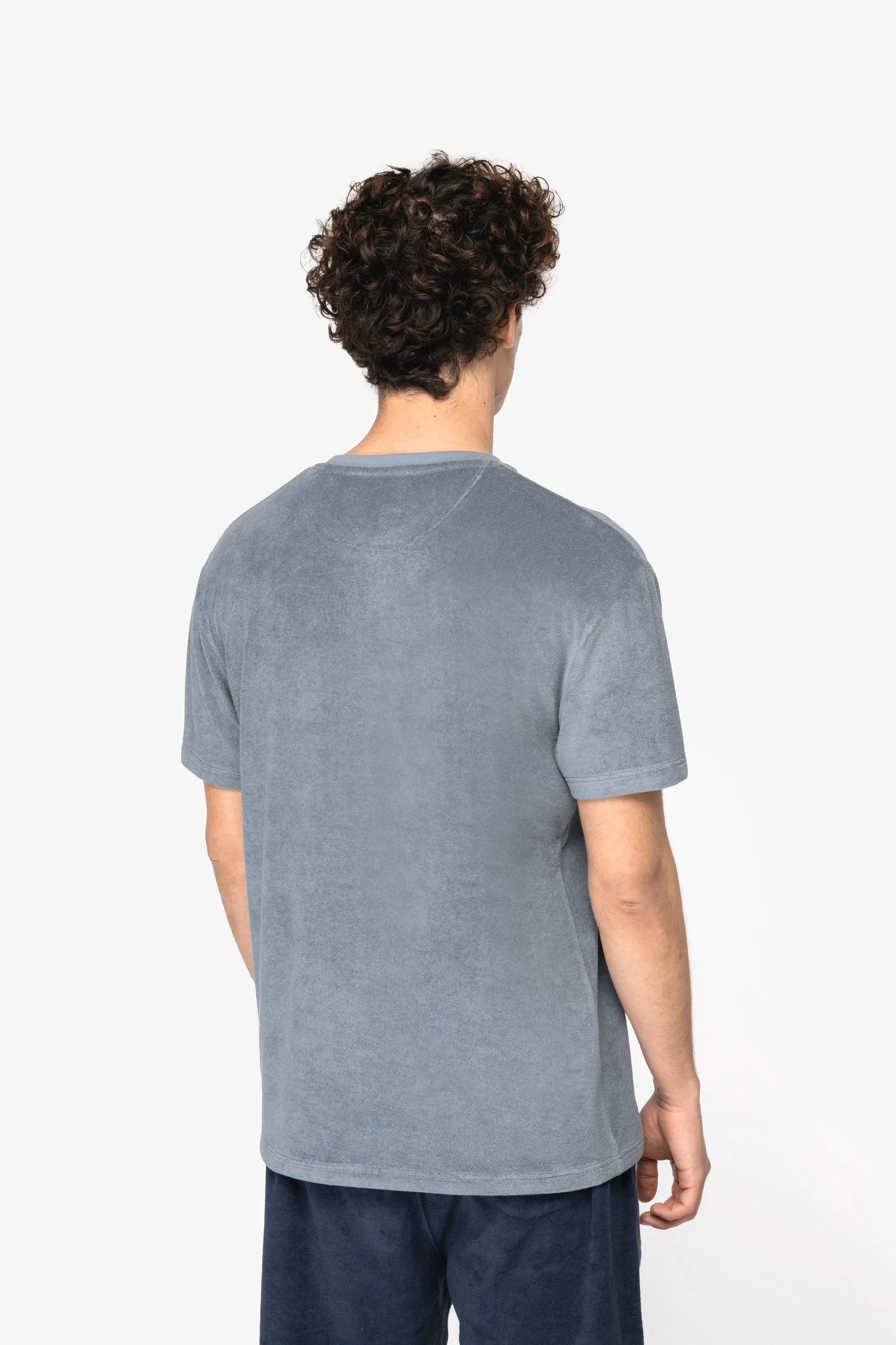 Ecologisch badstof herenshirt - Afbeelding 4