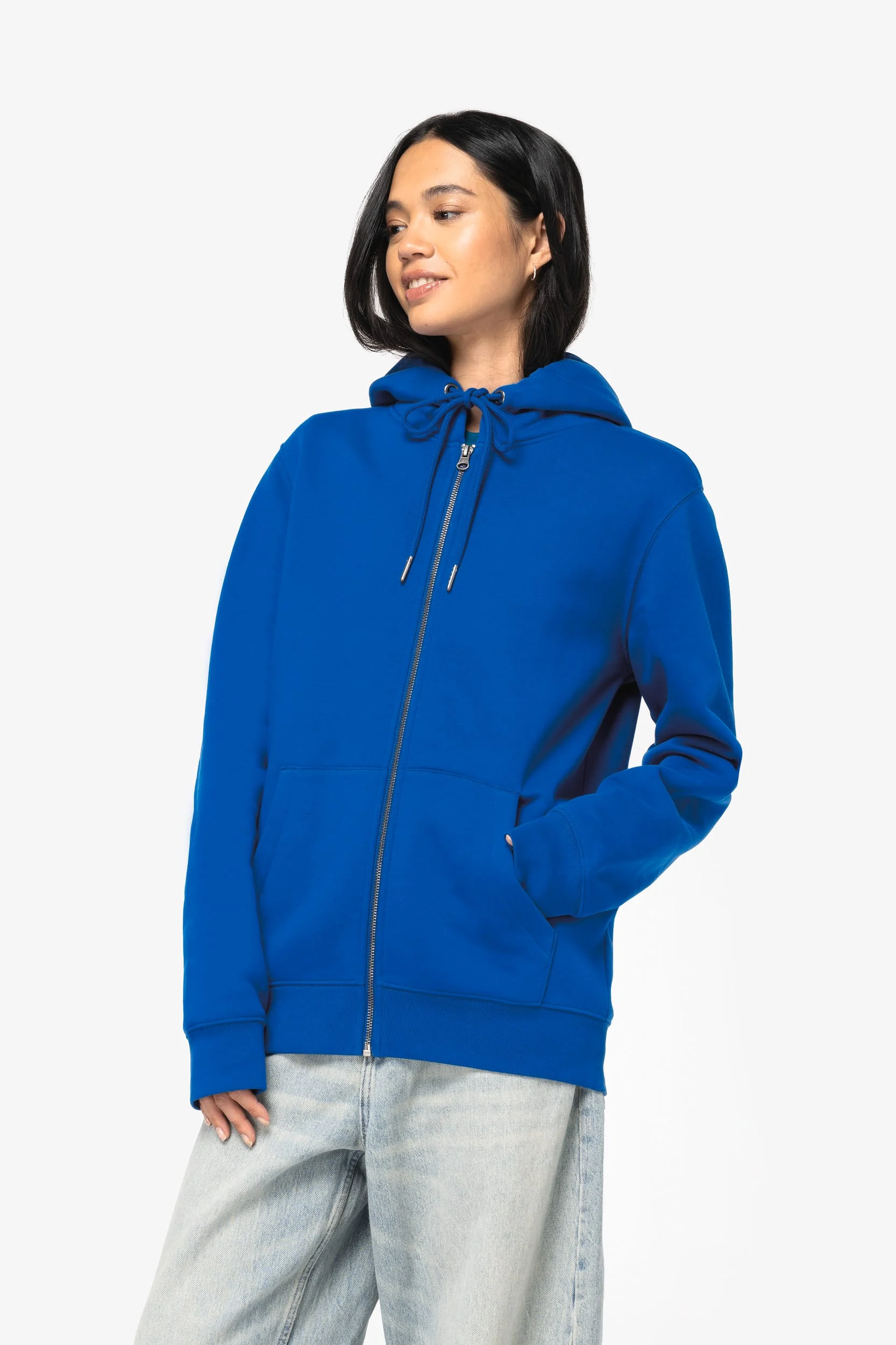 Ecologische uniseks sweatvest met capuchon - Afbeelding 3