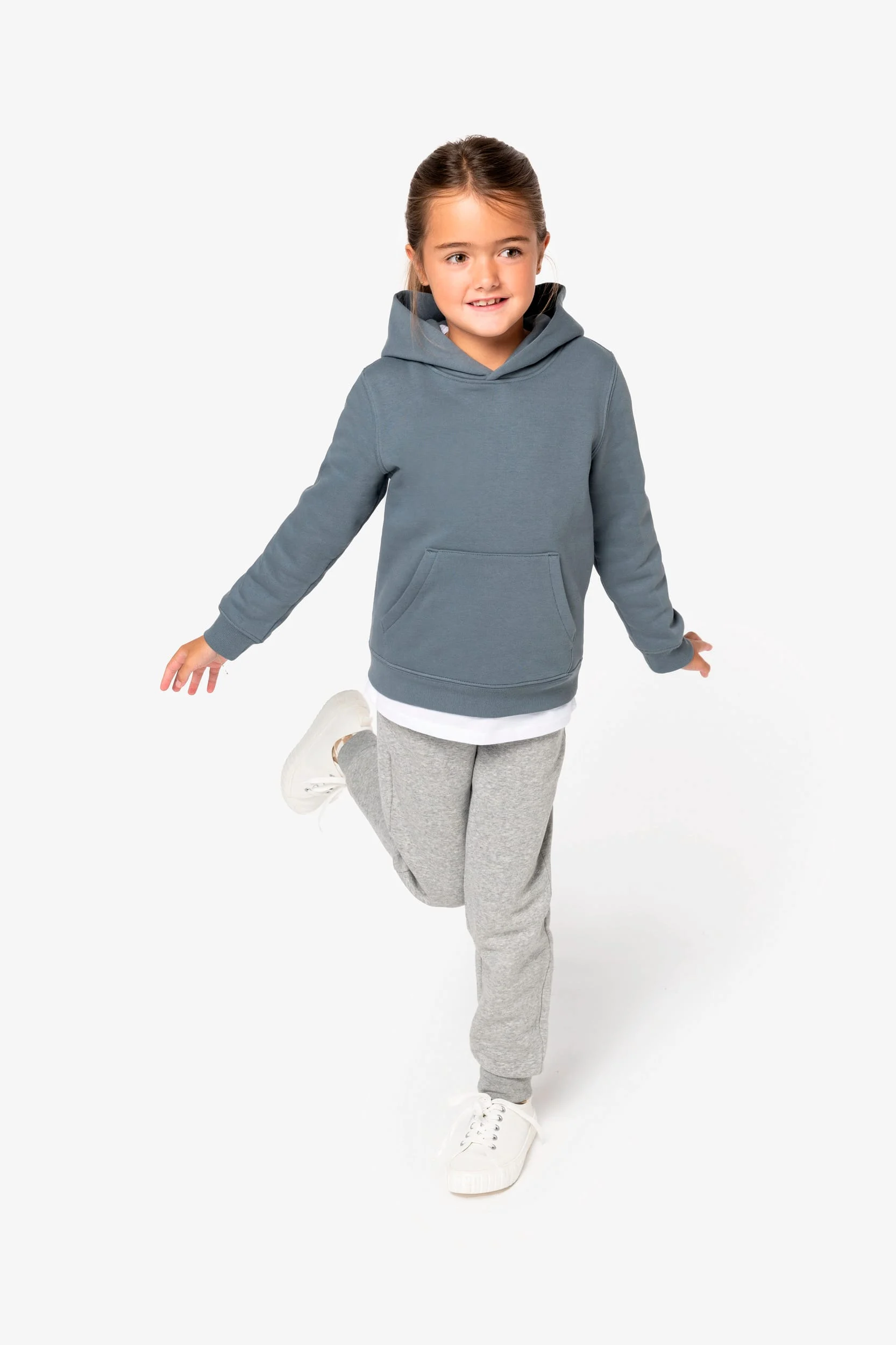 Ecologische kindersweater met capuchon - Afbeelding 2
