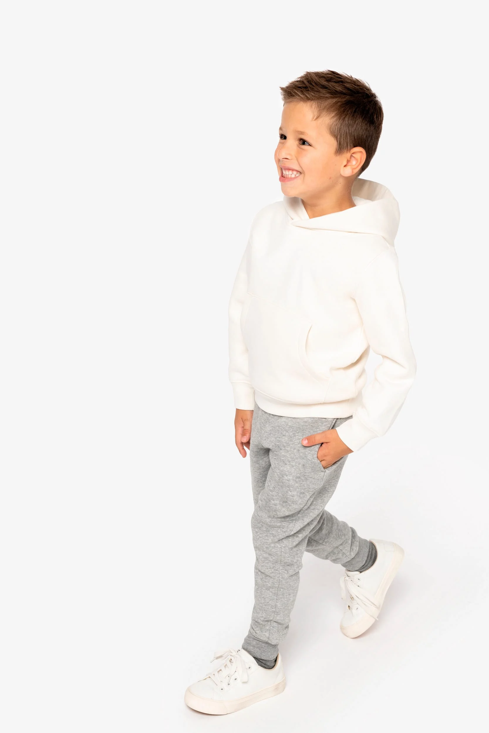 Ecologische kindersweater met capuchon - Afbeelding 4