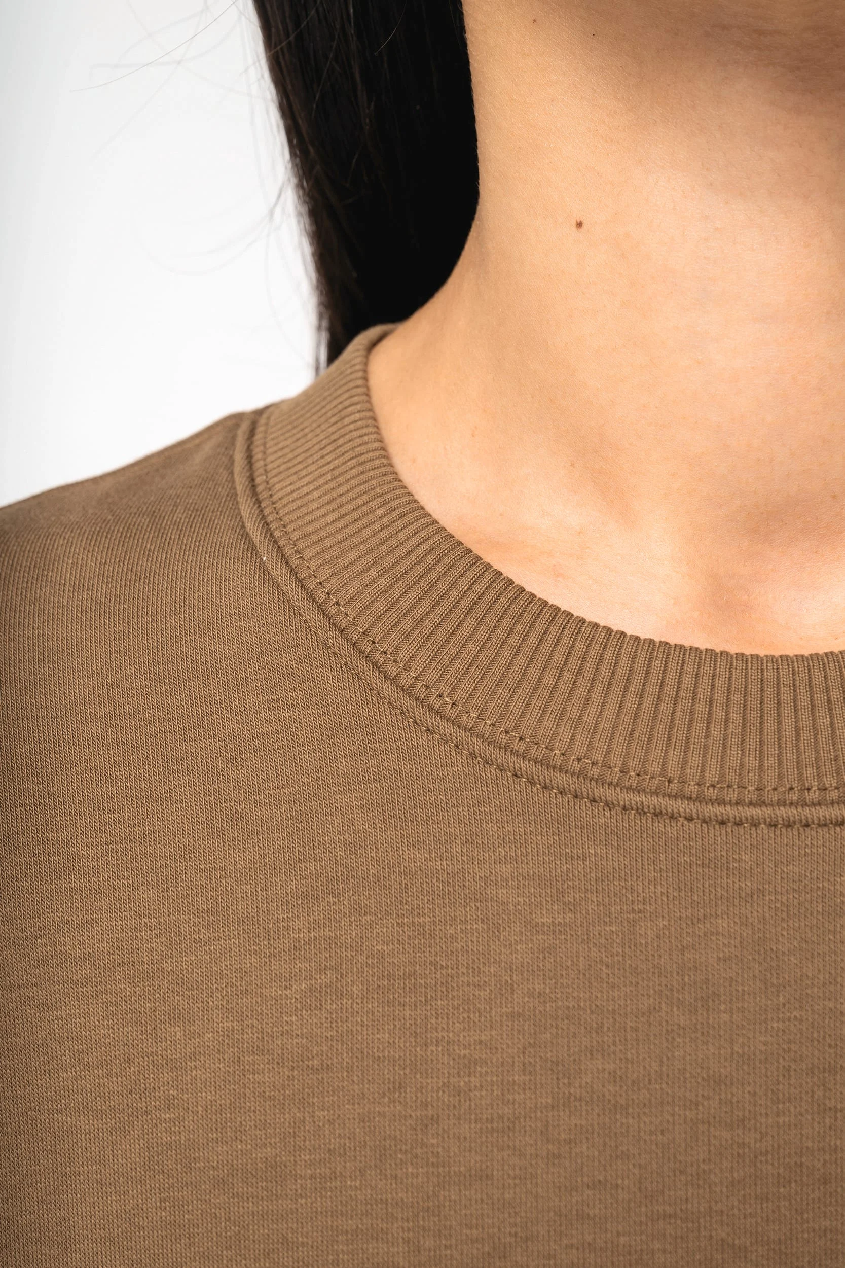 Ecologische oversized uniseks sweater met ronde hals - Afbeelding 8