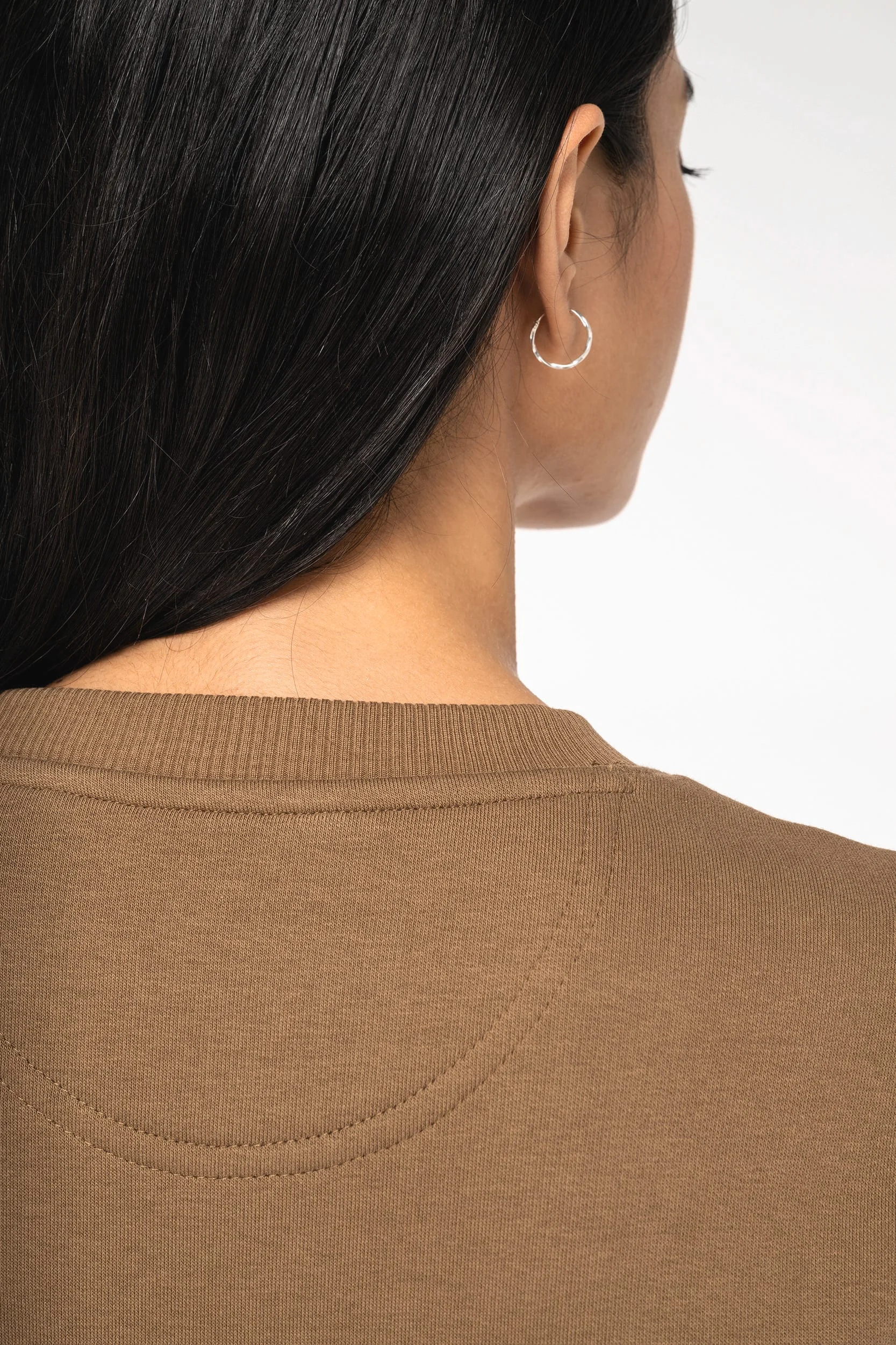 Ecologische oversized uniseks sweater met ronde hals - Afbeelding 9