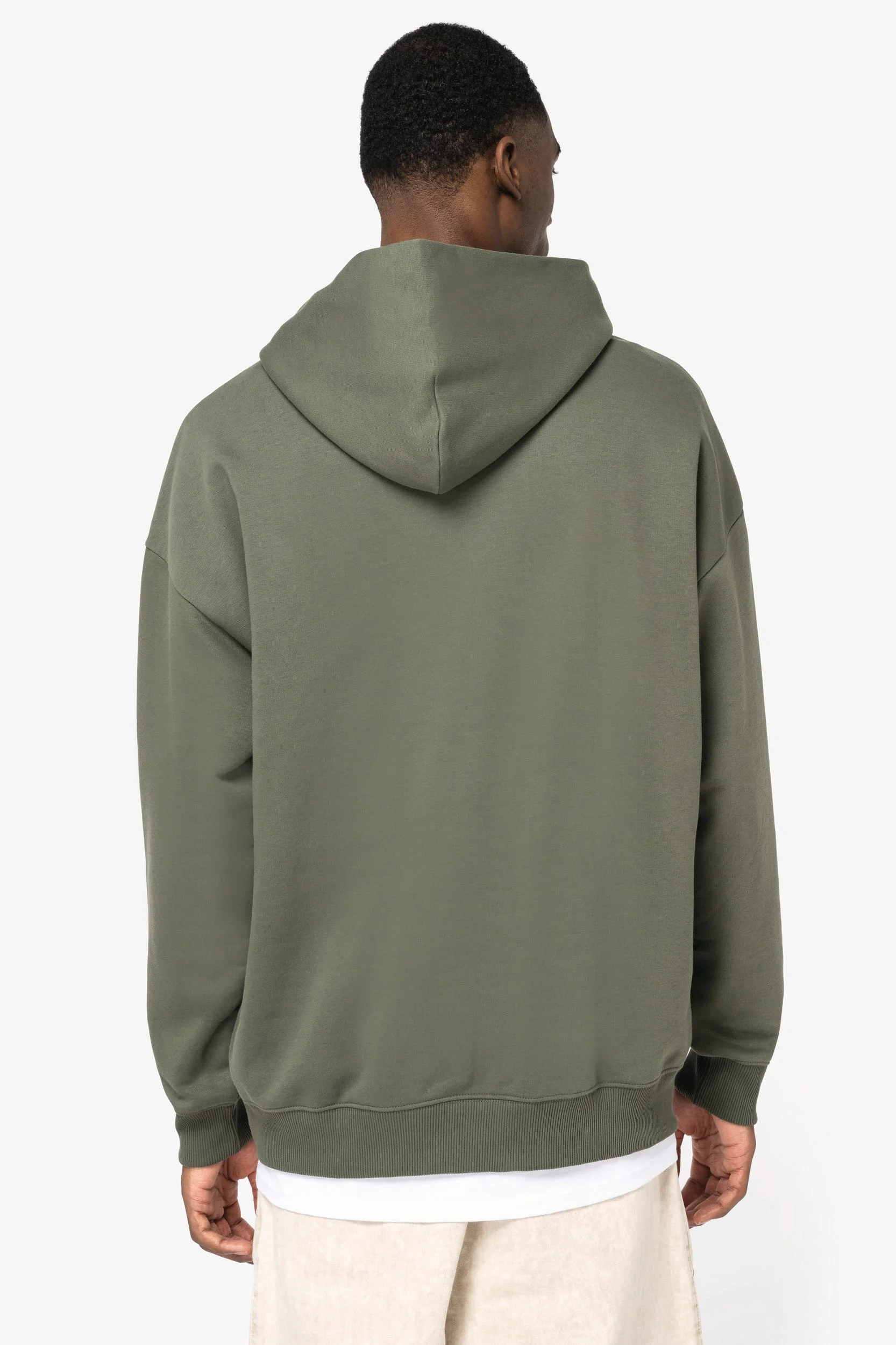 Ecologische uniseks oversized sweater met capuchon - Afbeelding 6