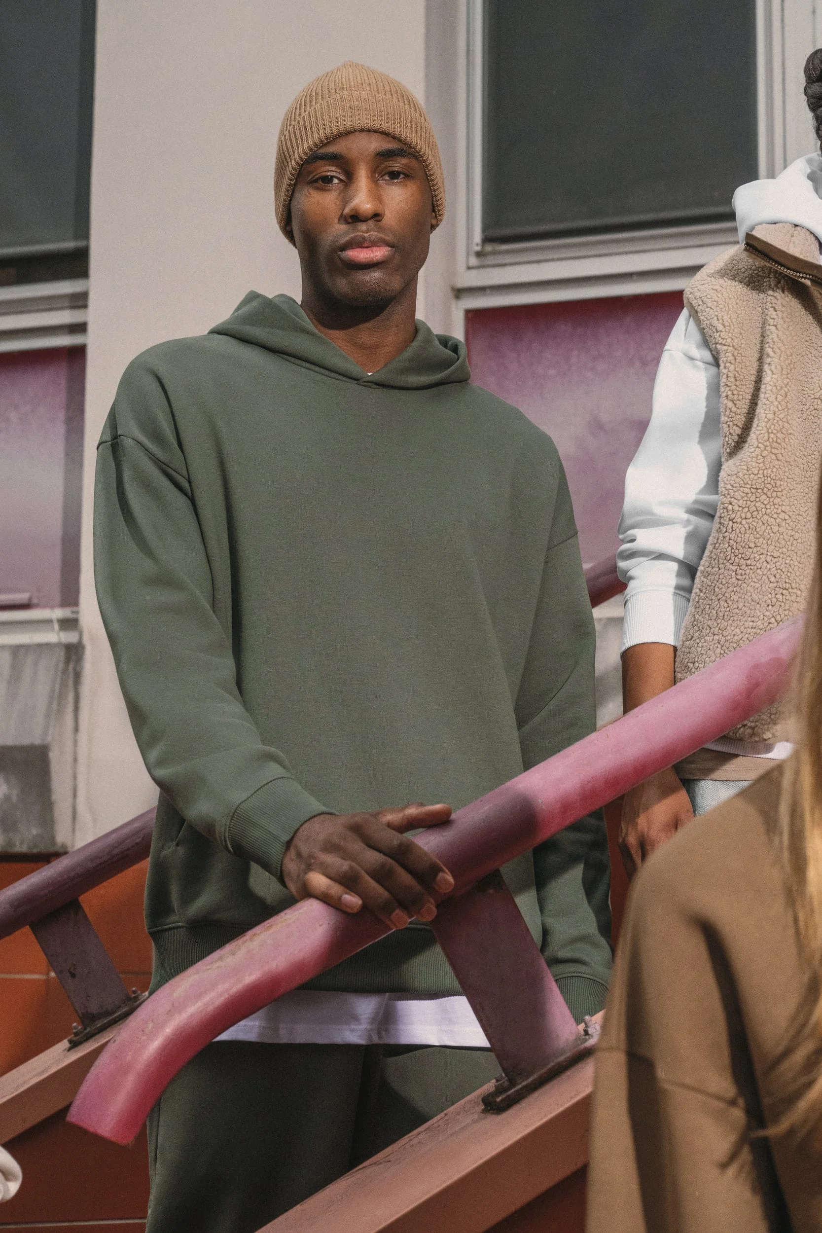 Ecologische uniseks oversized sweater met capuchon - Afbeelding 7