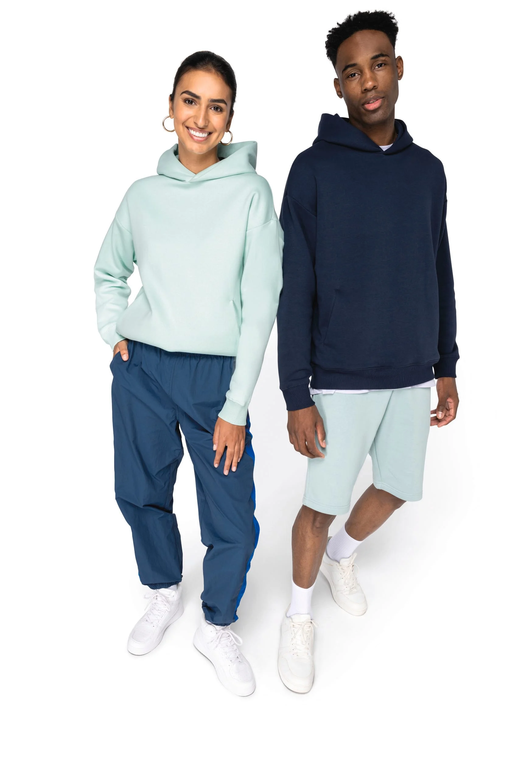 Ecologische uniseks oversized sweater met capuchon - Afbeelding 3