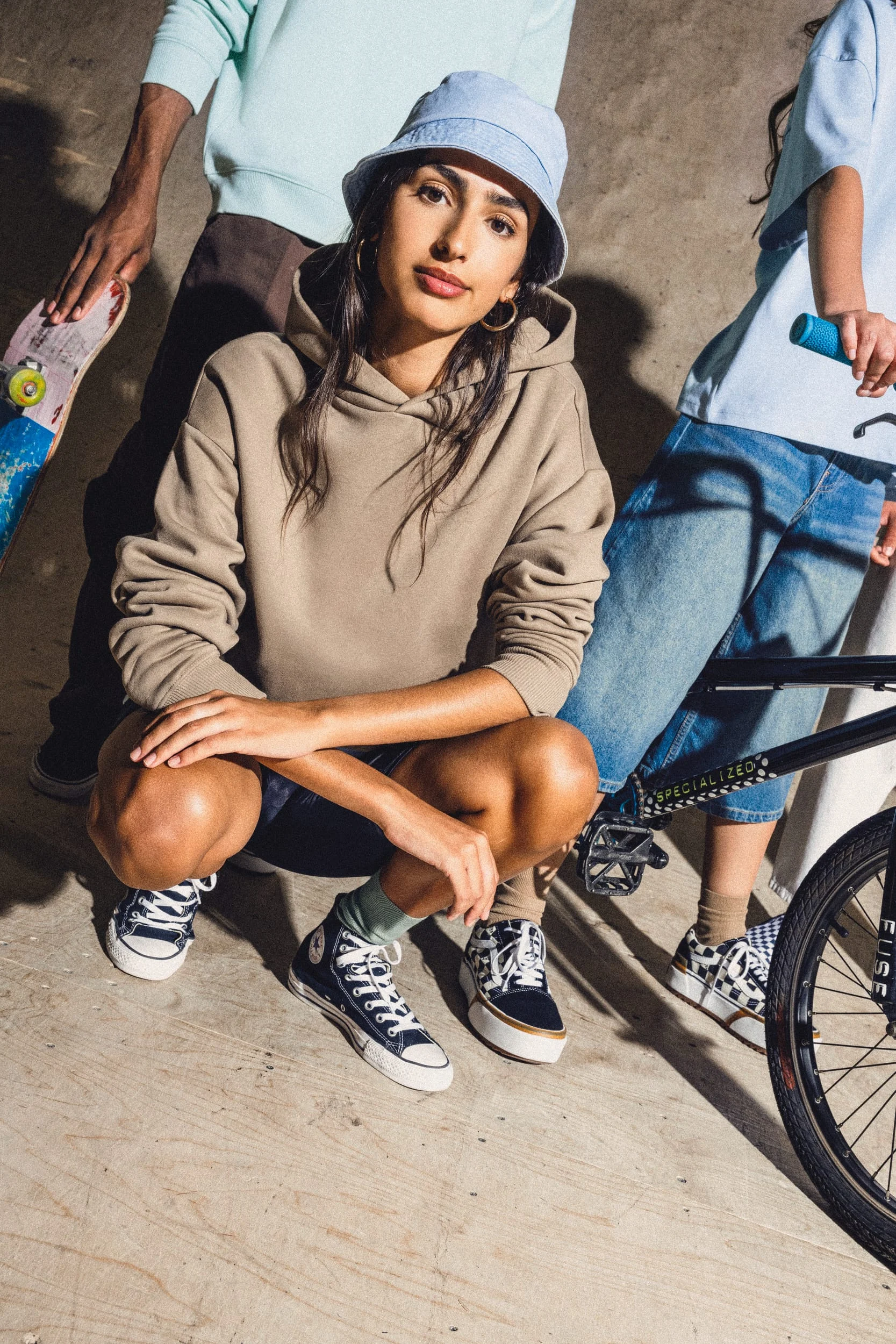 Ecologische uniseks oversized sweater met capuchon - Afbeelding 12
