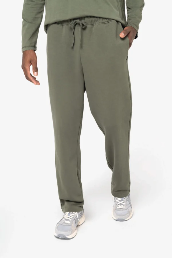 Duurzame uniseks wijde joggingbroek.