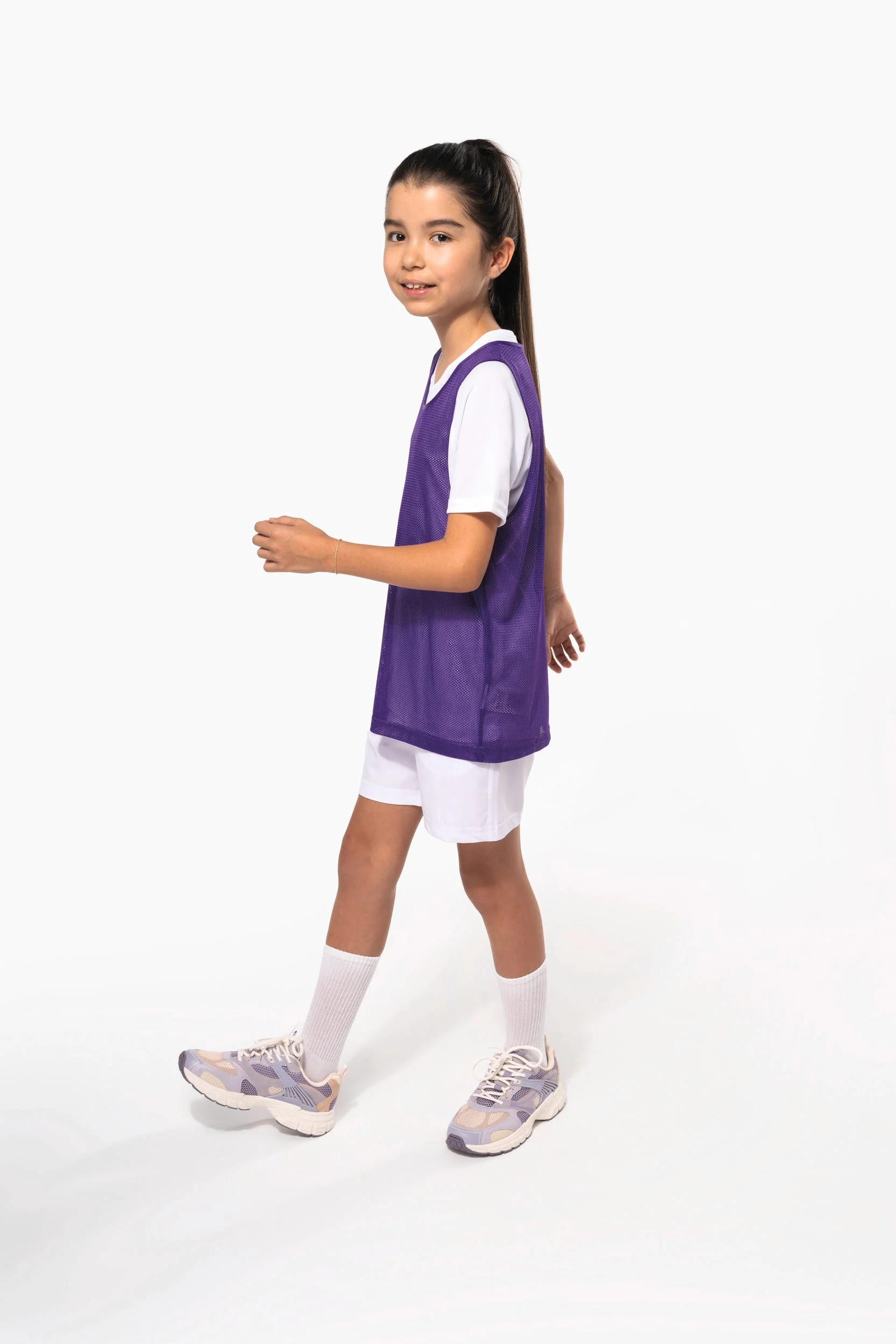 Licht multisport-hesje van mesh kids - Afbeelding 5