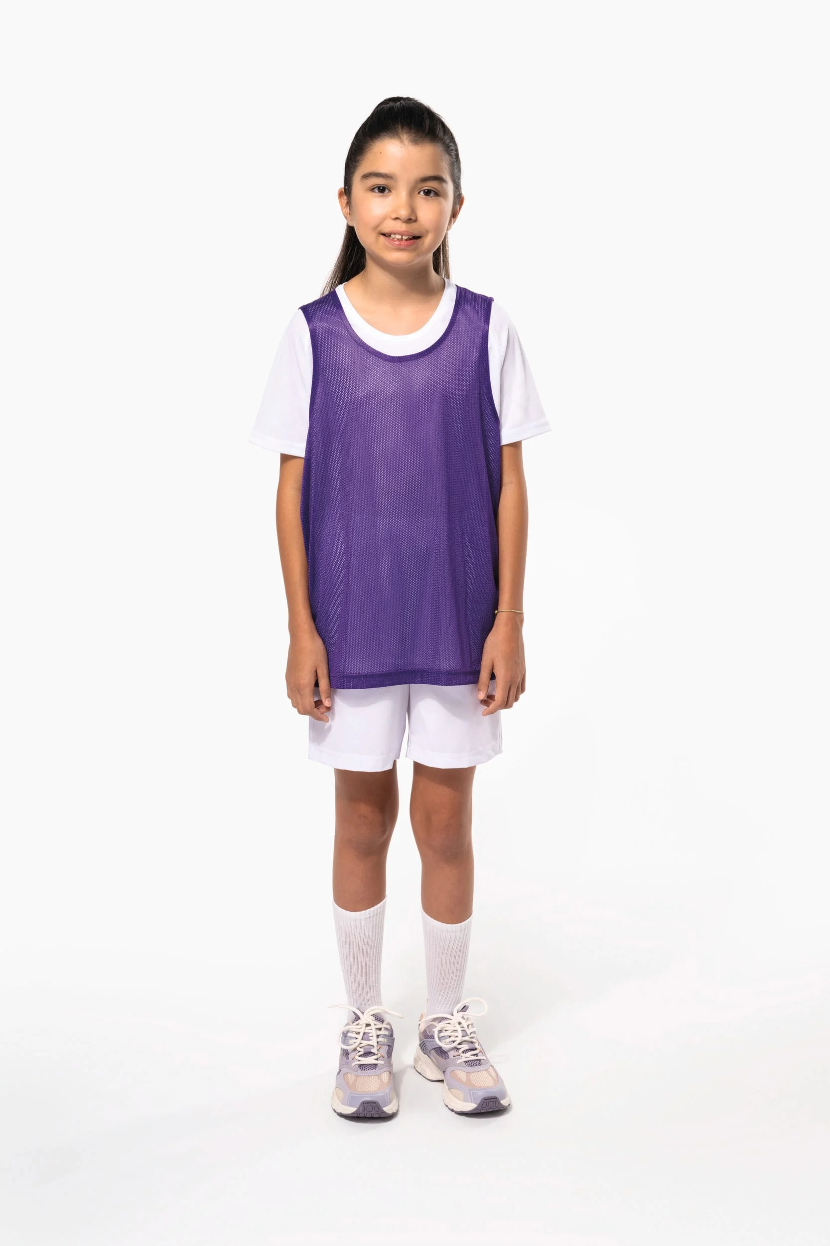 Licht multisport-hesje van mesh kids - Afbeelding 4