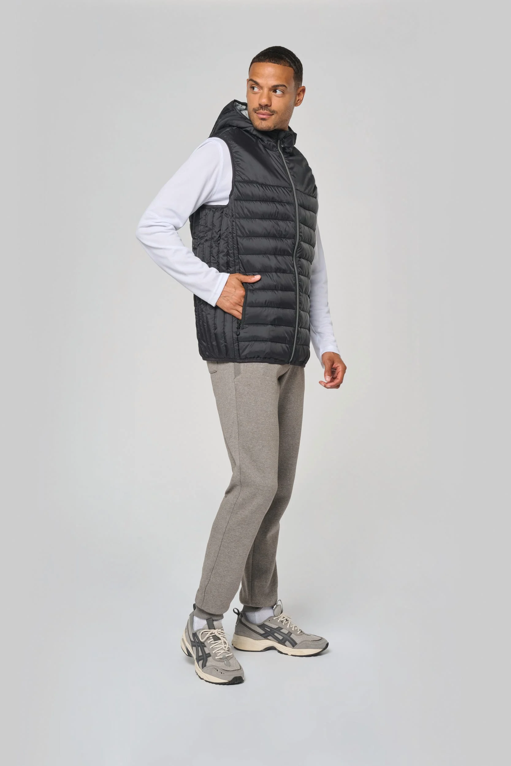 Bodywarmer met capuchon volwassene - Afbeelding 6