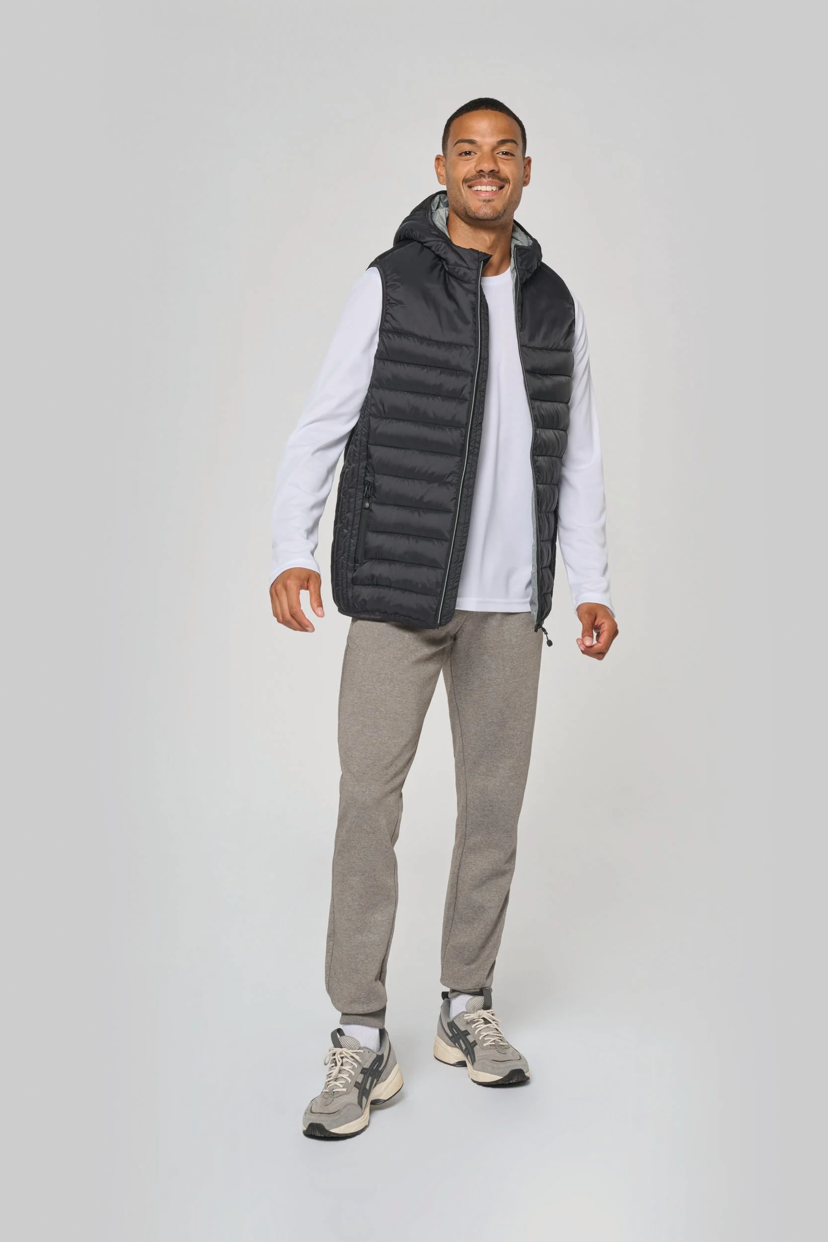 Bodywarmer met capuchon volwassene - Afbeelding 7