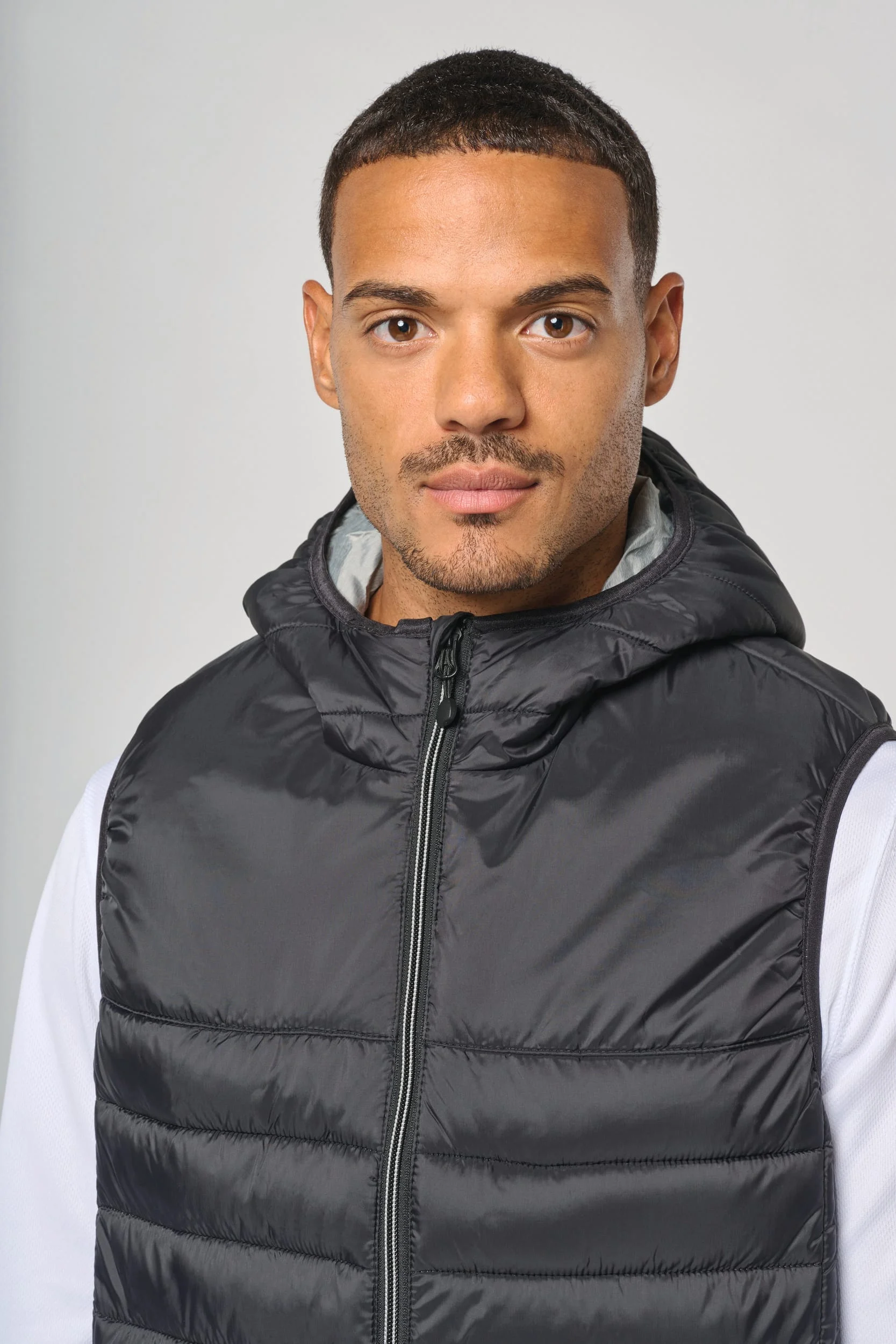 Bodywarmer met capuchon volwassene - Afbeelding 8