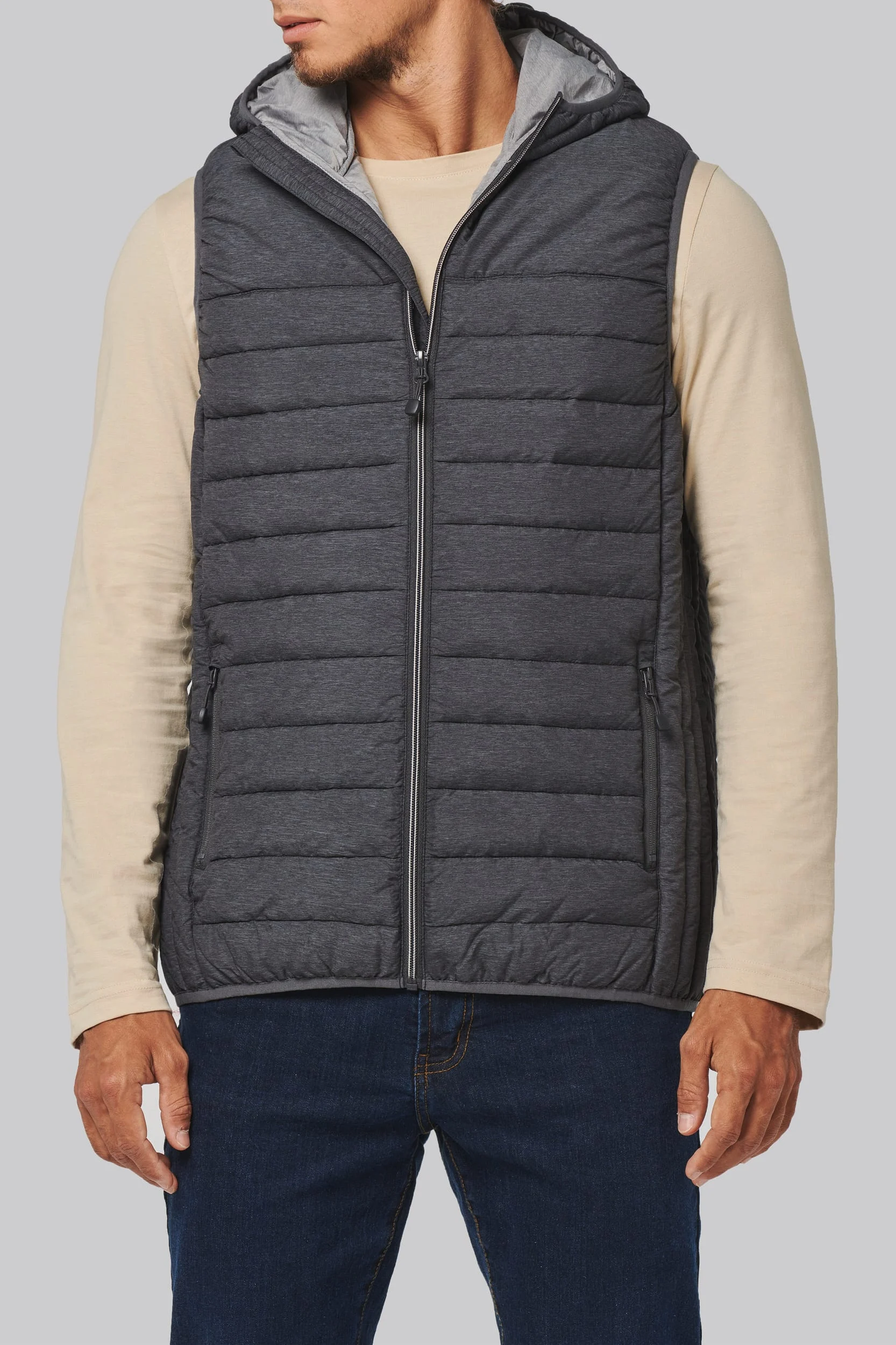 Bodywarmer met capuchon volwassene - Afbeelding 17