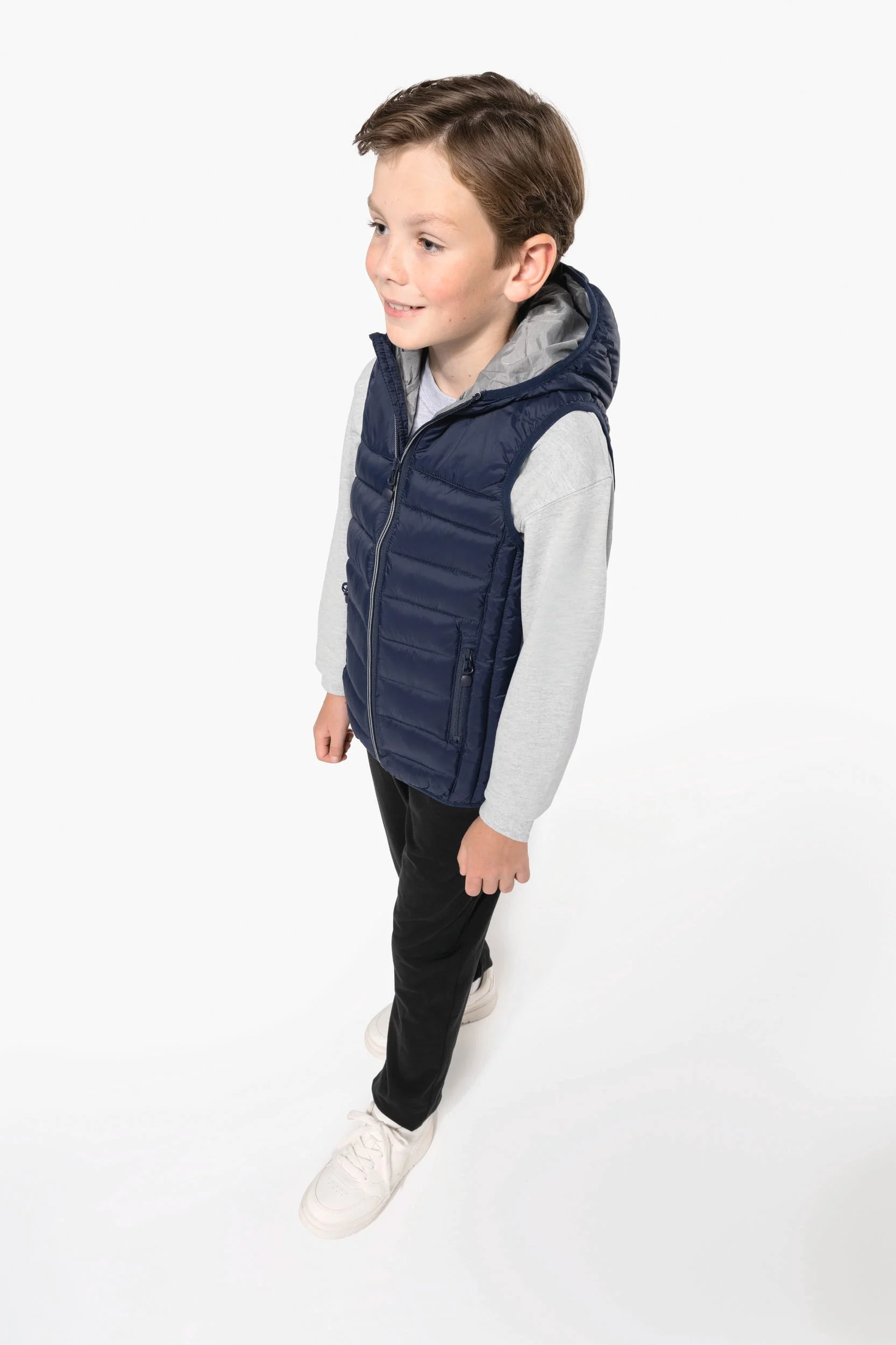 Bodywarmer met capuchon kids - Afbeelding 5